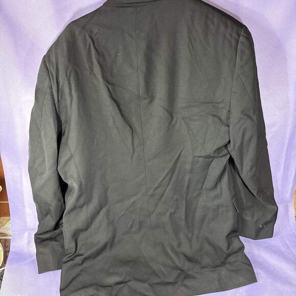 Burberry London Wool Suit Blazer Jacket Black Made in Italy Mens 46 LNG XX - Picture 8 of 12